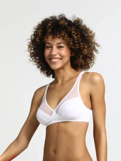 Dámská podprsenka bez kostic DIM GENEROUS WIREFREE BRA - DIM - bílá