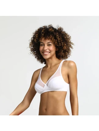 Dámská podprsenka bez kostic DIM GENEROUS WIREFREE BRA - DIM - bílá Dámská podprsenka bez kostic DIM GENEROUS WIREFREE BRA - DIM - bílá