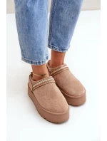 Sněhule S Dekorativním Vyšíváním Béžové Selithria