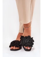 Ploché Dámské Pantofle S Mašlí Černé Tobin