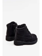 práškové černé teplé Dětské boty traper Dexter práškové černé teplé Dětské boty traper Dexter
