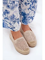 Dámské espadrilky 17392 béžové - Vincenza