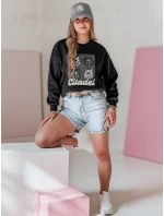 Dámská oversize mikina s medvídky MISOBEARS černá FashionStreet BY1437