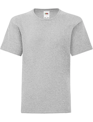 Fruit of the Loom Kids Iconic 150 T Dětské tričko 16.1023 heather grey