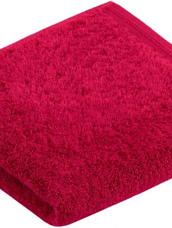 Vossen Vegan Life 40 Ručník pro hosty "Vegan Life" 49.8096 cherry red