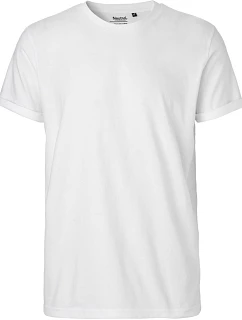 Neutral O 60012 Pánské bio tričko s ohrnutými rukávy 77.6012 white