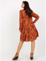 Šaty D73771M30361A1 světle hnědé