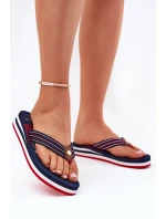 Dámské žabky na klínku Big Star – tmavě modré