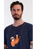 Pánská noční košile s krátkým rukávem Pohodář Pánská noční košile s krátkým rukávem Pohodář