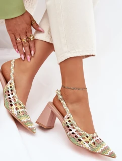 Sandály na podpatku model 214085 Step in style