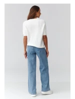 Svetr s krátkým rukávem  model 224082 Makadamia