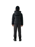 Chlapecká péřová bunda 4F M621 tmavě černá 4FJWAW25TDJAM621 20S