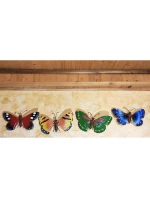 OZDOBNÝ MOTÝL 26CM ZELENÝ
