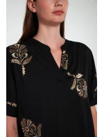 Vamp - Vyšívané šaty s krátkými rukávy 20457 - Vamp