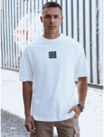 Pánské bílé tričko s potiskem FashionStreet RX5524