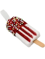 ZMRZLINOVÁ DEKORACE ZÁVĚSNÁ CETKA 3KS BÍLÁ