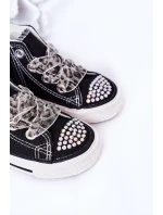Dětské Tenisky Se Zirkony Černé Smile Dětské Tenisky Se Zirkony Černé Smile