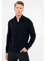 Pánský svetr S-Natan Navy Blue - Volcano Pánský svetr S-Natan Navy Blue - Volcano