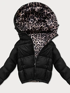 Dámská oboustranná krátká bunda Minority black camouflage (M6-6001-1)