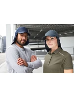 Daiber MB 6243 6 panelová kšiltovka s ochranou krku 03.6243 dark green