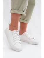 Dámské tenisky z eko kůže Big Star TT274001 Bílé