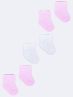 Yoclub Dívčí ponožky 3Pack SKA-0009U-0000-003 Multicolour