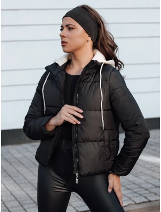 Dámská zimní péřová bunda NORDPUFF s kapucí černá FashionStreet TY4616