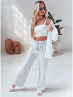 Dámské kalhoty LINESSA white FashionStreet UY2646