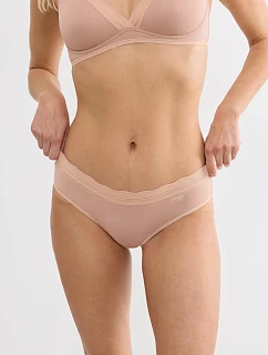 Dámské kalhotky GO Blush Hipster 2P Cameo Brown hnědé  - SLOGGI