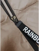 Světle béžová krátká dámská vesta se stojáčkem (B8245-51) Světle béžová krátká dámská vesta se stojáčkem (B8245-51)