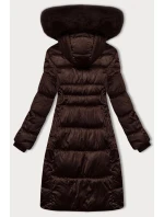 Hnědá dámská prošívaná zimní bunda S'west (B8266-14)