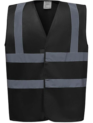 Yoko HVW 100 Hi-Vis bezpečnostní vesta 79.W100 black Yoko HVW 100 Hi-Vis bezpečnostní vesta 79.W100 black