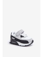 Dětské Kožené Sportovní Boty Na Platformě Černo-Bílé Lori