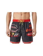 Pánské koupací kraťasy - A03880-0QEAL-900 - černá/červená - Diesel Pánské koupací kraťasy - A03880-0QEAL-900 - černá/červená - Diesel