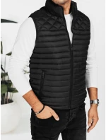 Pánská prošívaná vesta černá FashionStreet TX5076