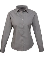 Premier PR 300 Popelínová halenka s dlouhým rukávem 39.0300 dark grey
