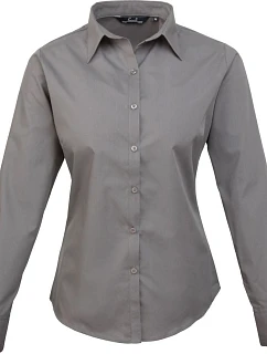 Premier PR 300 Popelínová halenka s dlouhým rukávem 39.0300 dark grey