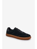 Nízké pánské tenisky z ekologické kůže Big Star NN174284 černé Nízké pánské tenisky z ekologické kůže Big Star NN174284 černé