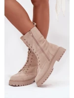 Dámské workery zateplené béžové Marvielle