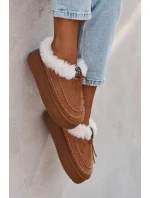 Dámské Sněhule Na Platformě S Kožešinou A Švy Camel Kellina