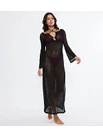 BEACH MYWEAR - Háčkované maxi šaty se šněrováním a zlatým korálkem Triumph BEACH MYWEAR - Háčkované maxi šaty se šněrováním a zlatým korálkem Triumph