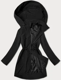 Tenká černá dámská plus size bunda J Style (16M9259-392)