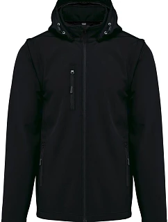 Kariban K 422 Unisex 3-vrstvá softshellová bunda s kapucí 20.K422 black