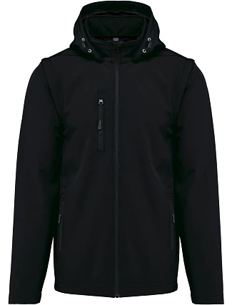 Kariban K 422 Unisex 3-vrstvá softshellová bunda s kapucí 20.K422 black