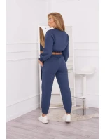 Zateplená souprava s krátkou džínovou mikinou Zateplená souprava s krátkou džínovou mikinou