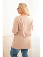 Dámská blůza Plus Size s lodičkovým výstřihem fango