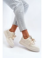 Dámské tenisky z ekokůže béžové Avanalis