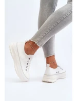 Dámské tenisky na masivní podrážce Big Star White