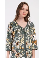 Dámské domácí šaty s tříčtvrtečním rukávem Marie