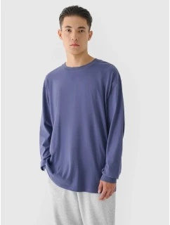 Pánské tričko oversize s potiskem a dlouhým rukávem 4F 4FRAW24TLONM507-32S